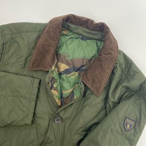 NEW Polo Ralph Lauren Jacket Mens Extra Large Green Camo M Classics 2 Reversible